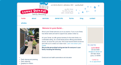 Desktop Screenshot of lyons-dental.com
